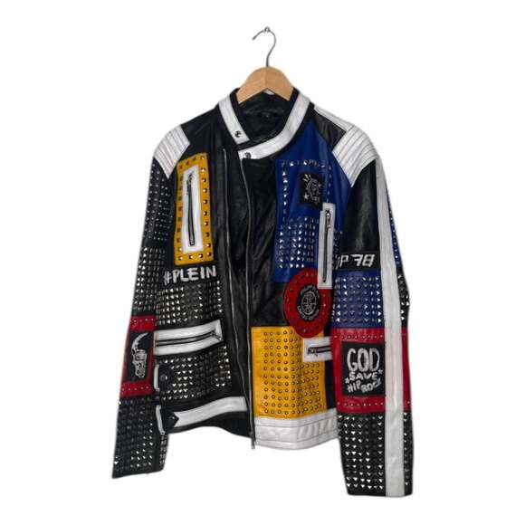 Hand Crafted Multi Color Silver Studded Genuine Leather ..., $470* - Picture 2 of 4